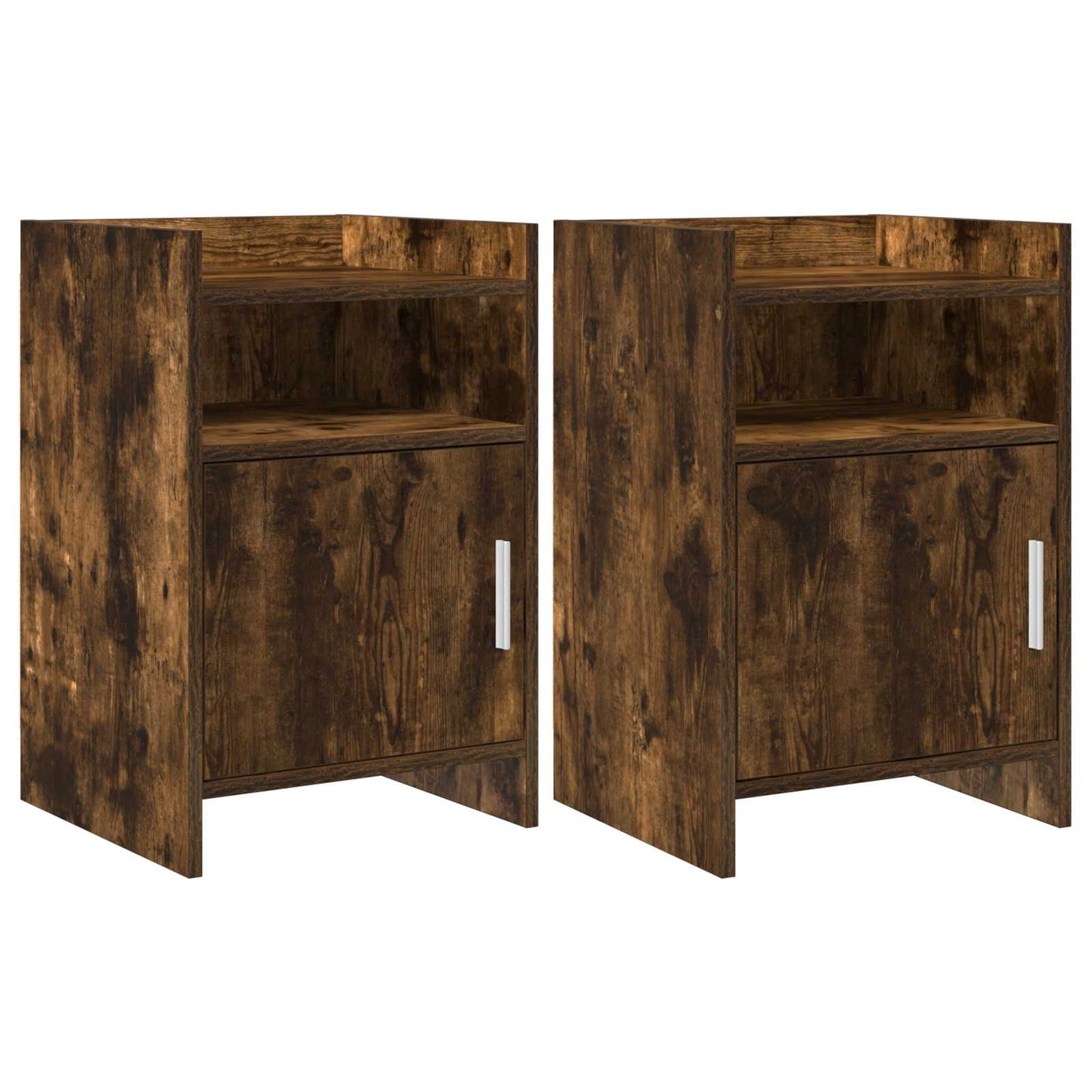 vidaXL Bedside Tables 2 pcs Smoked Oak 40 x 36 x 60 cm Engineered Wood