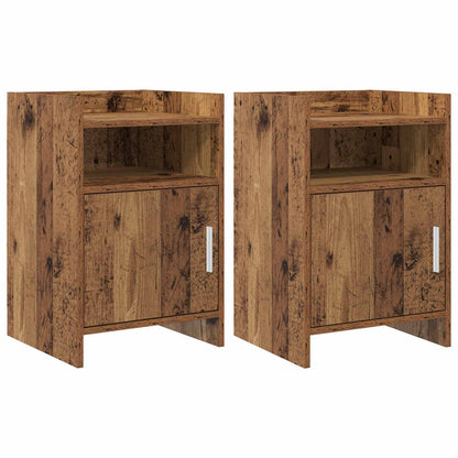 vidaXL Bedside Tables 2 pcs Old Wood 40 x 36 x 60 cm Engineered Wood