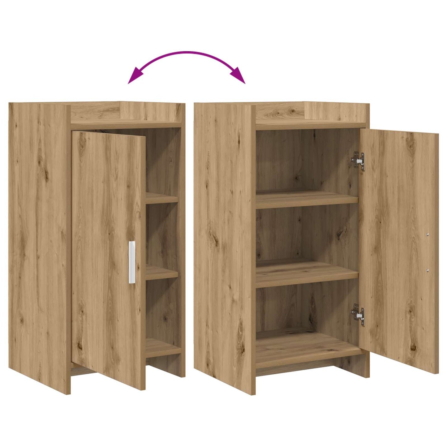 vidaXL Sideboard Artisan Oak 40 x 36 x 80 cm Engineered Wood