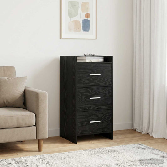 vidaXL Sideboard Black Oak 40 x 36 x 80 cm Engineered Wood