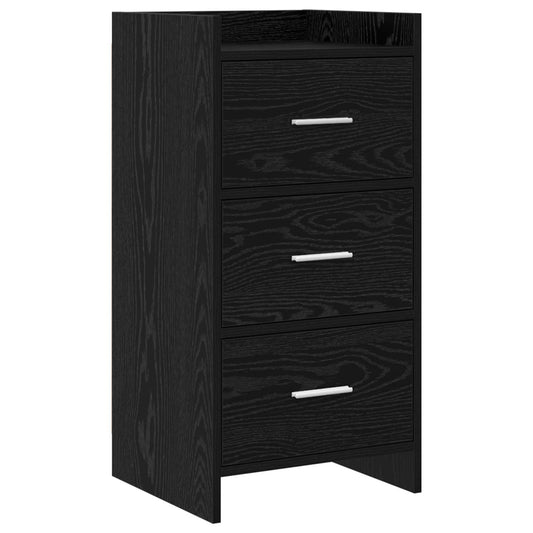 vidaXL Sideboard Black Oak 40 x 36 x 80 cm Engineered Wood
