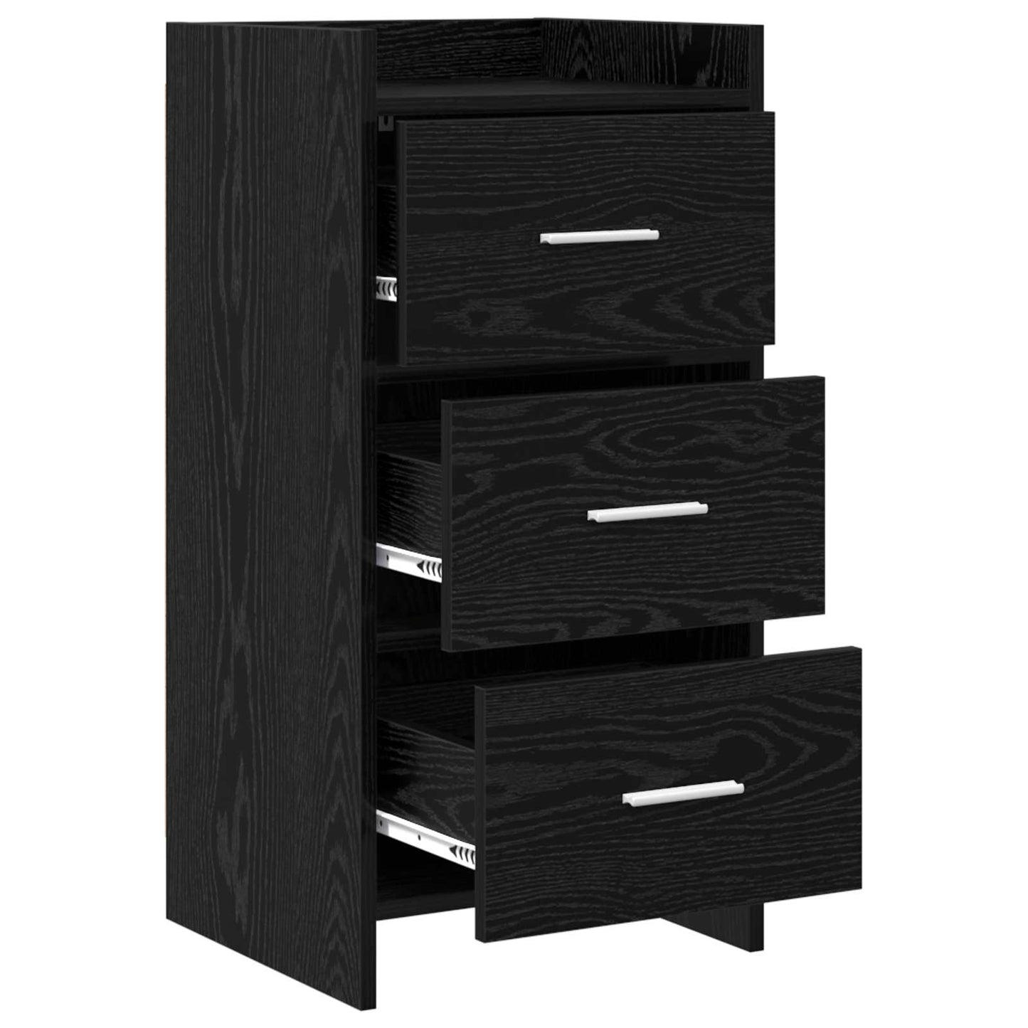 vidaXL Sideboard Black Oak 40 x 36 x 80 cm Engineered Wood