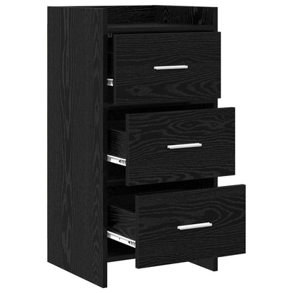 vidaXL Sideboard Black Oak 40 x 36 x 80 cm Engineered Wood