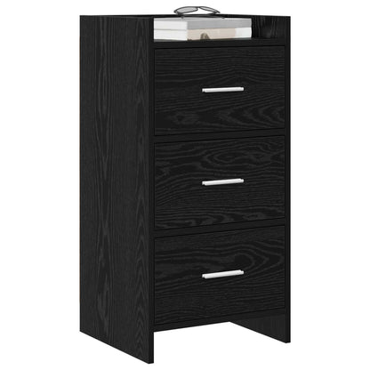 vidaXL Sideboard Black Oak 40 x 36 x 80 cm Engineered Wood