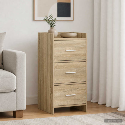 vidaXL Sideboard Sonoma Oak 40 x 36 x 80 cm Engineered Wood