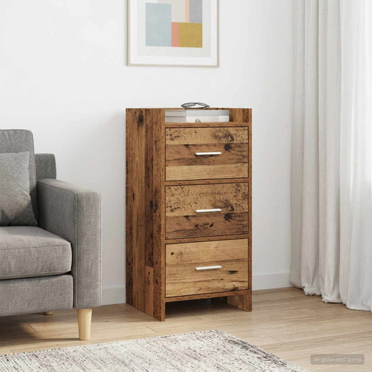 vidaXL Sideboard Old Wood 40 x 36 x 80 cm Engineered Wood