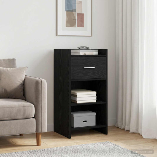 vidaXL Sideboard Black Oak 40 x 36 x 80 cm Engineered Wood