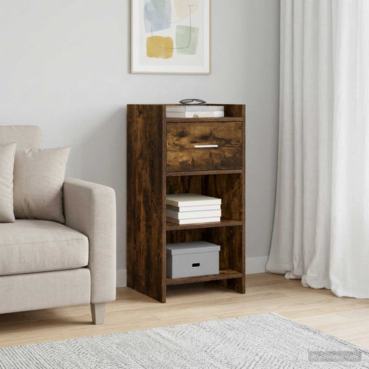 vidaXL Sideboard Smoked Oak 40 x 36 x 80 cm Engineered Wood
