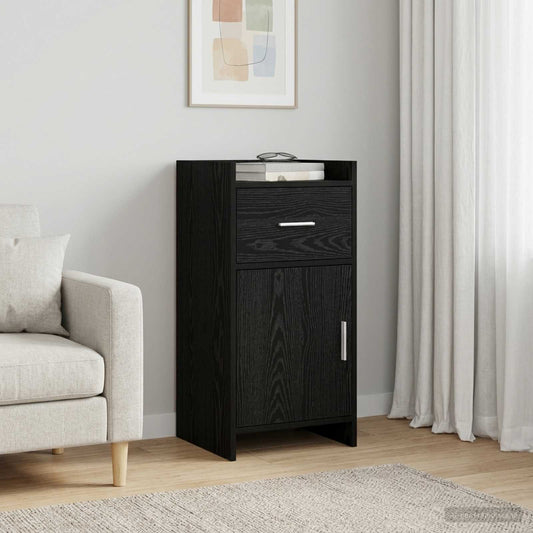 vidaXL Sideboard Black Oak 40 x 36 x 80 cm Engineered Wood