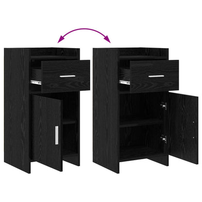 vidaXL Sideboard Black Oak 40 x 36 x 80 cm Engineered Wood