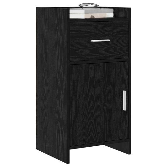 vidaXL Sideboard Black Oak 40 x 36 x 80 cm Engineered Wood