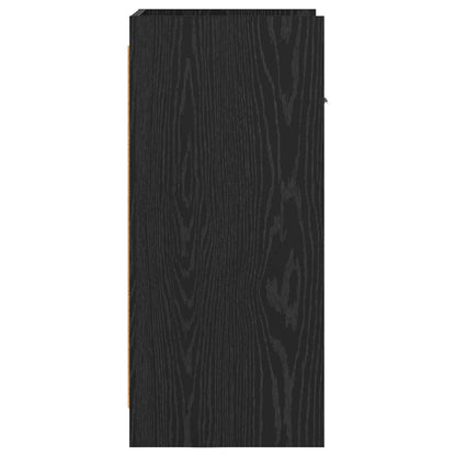 vidaXL Sideboard Black Oak 40 x 36 x 80 cm Engineered Wood