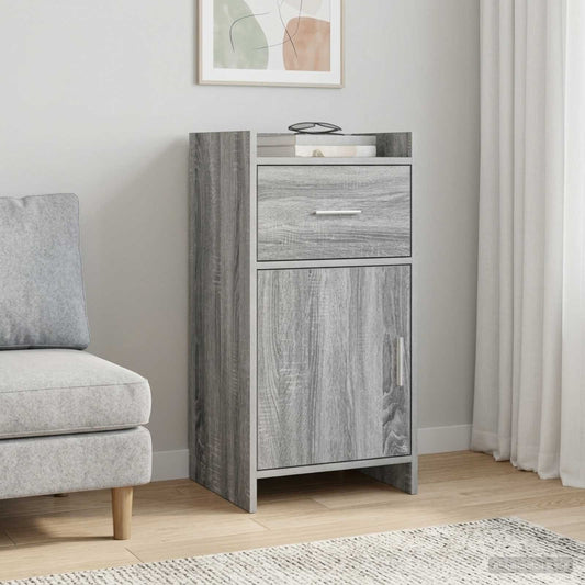 vidaXL Sideboard Grey Sonoma 40 x 36 x 80 cm Engineered Wood