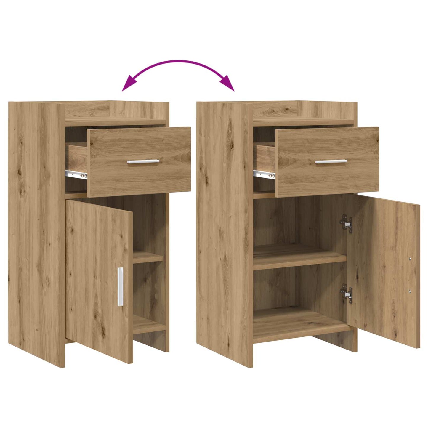 vidaXL Sideboard Artisan Oak 40 x 36 x 80 cm Engineered Wood