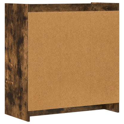 vidaXL Sideboard Smoked Oak 72 x 36 x 80 cm Engineered Wood