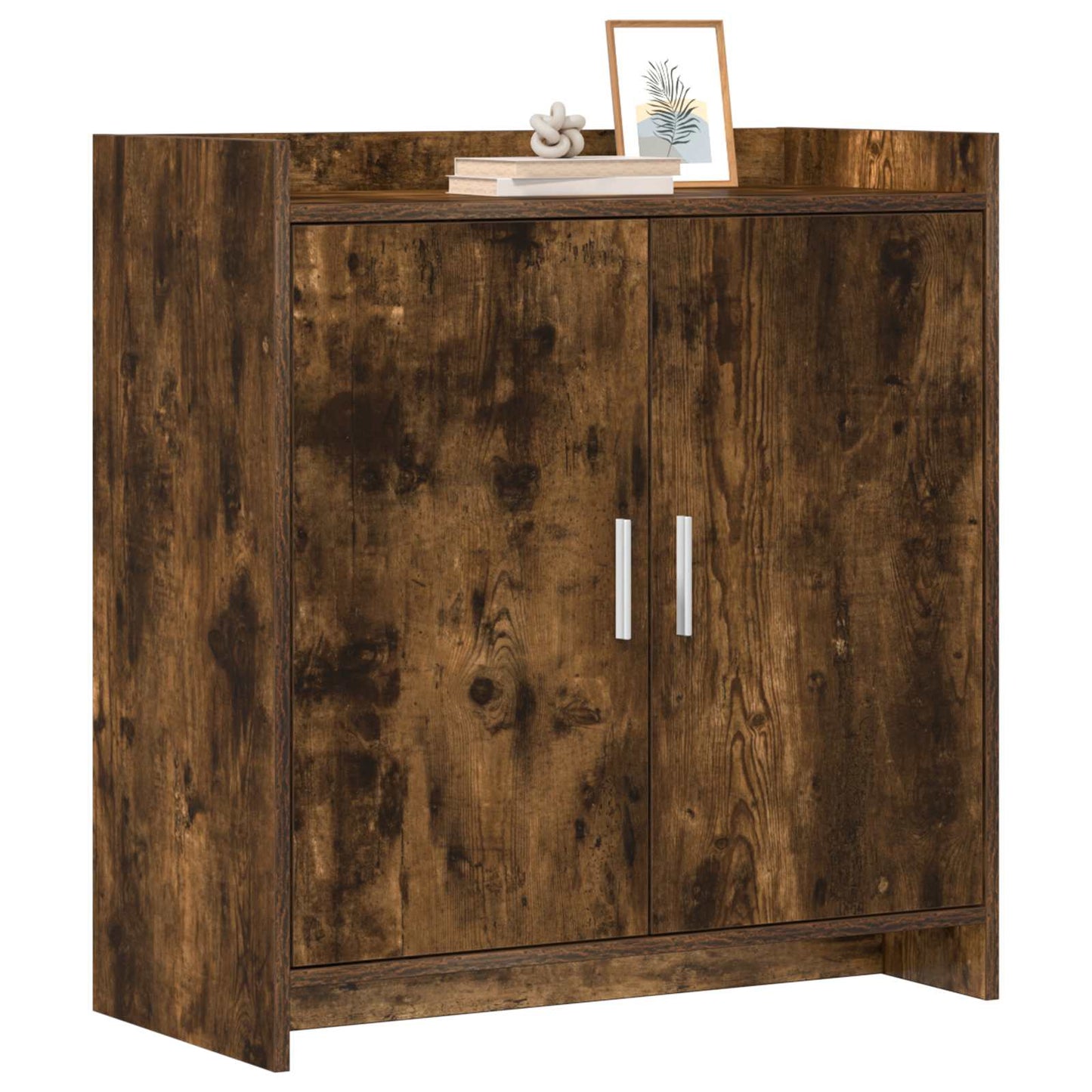 vidaXL Sideboard Smoked Oak 72 x 36 x 80 cm Engineered Wood