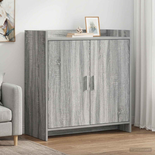 vidaXL Sideboard Grey Sonoma 72 x 36 x 80 cm Engineered Wood