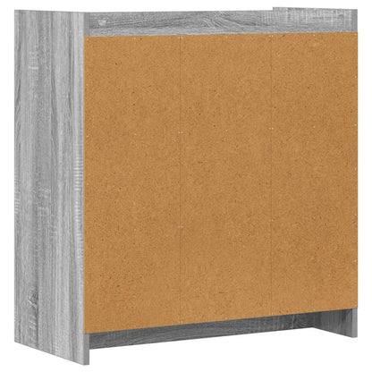 vidaXL Sideboard Grey Sonoma 72 x 36 x 80 cm Engineered Wood