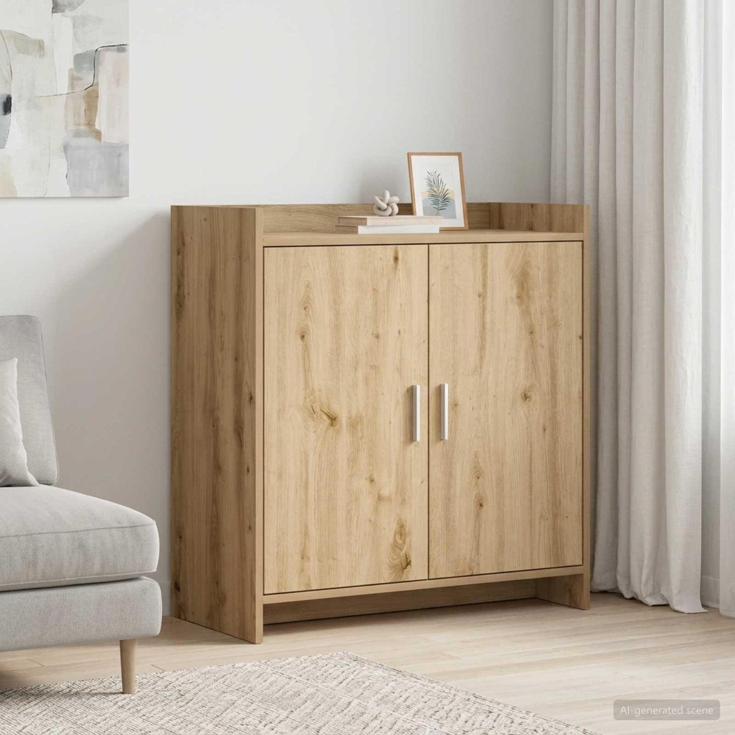 vidaXL Sideboard Artisan Oak 72 x 36 x 80 cm Engineered Wood