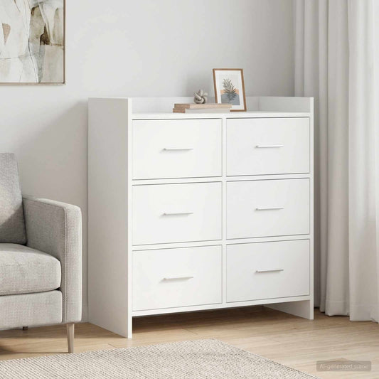 vidaXL Sideboard White 75 x 33 x 80 cm Engineered Wood