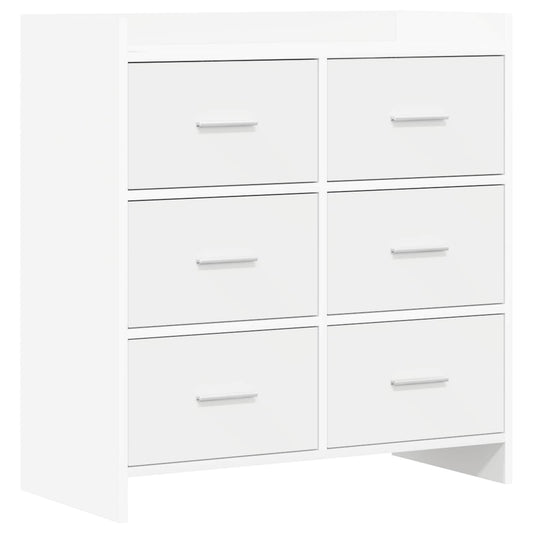 vidaXL Sideboard White 75 x 33 x 80 cm Engineered Wood