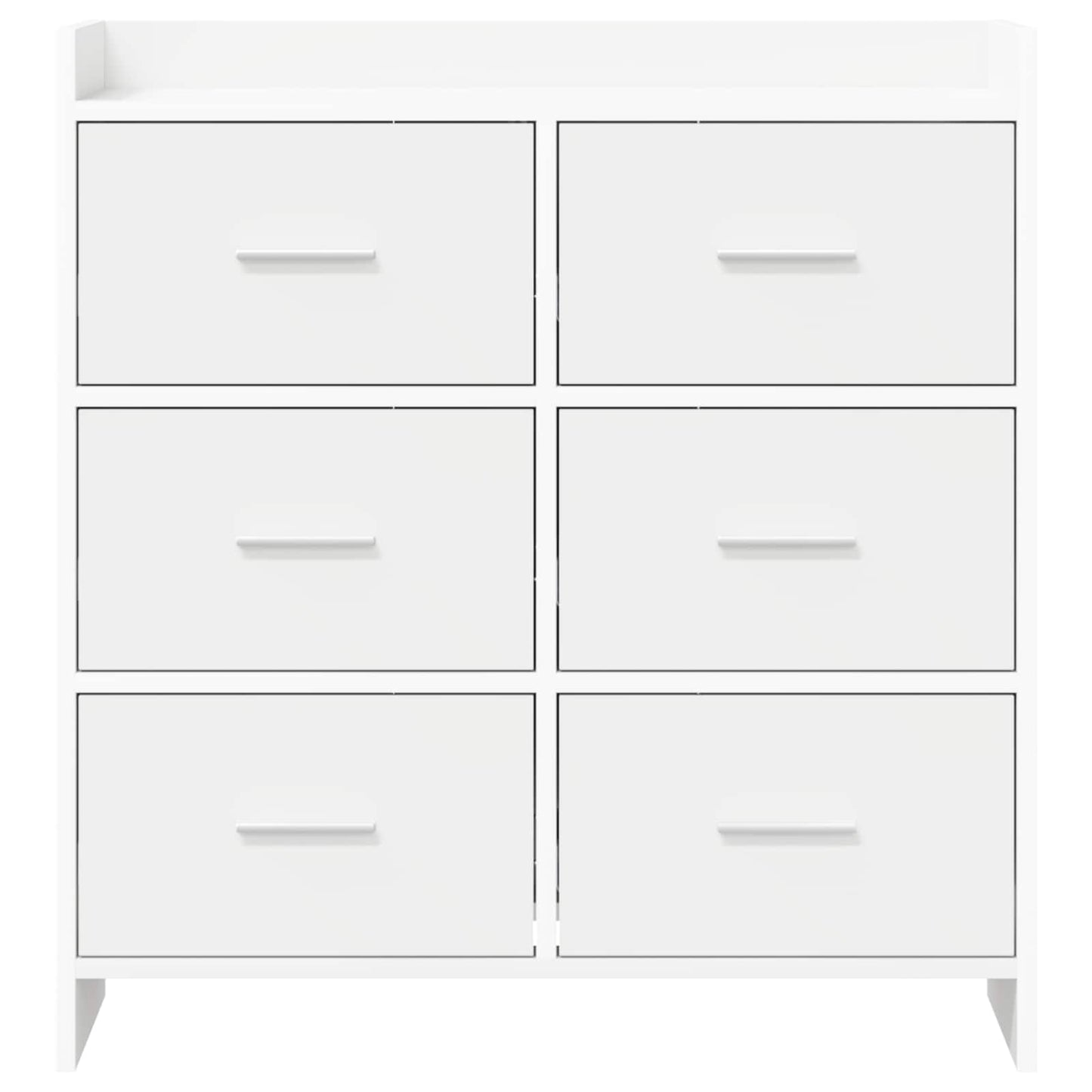 vidaXL Sideboard White 75 x 33 x 80 cm Engineered Wood