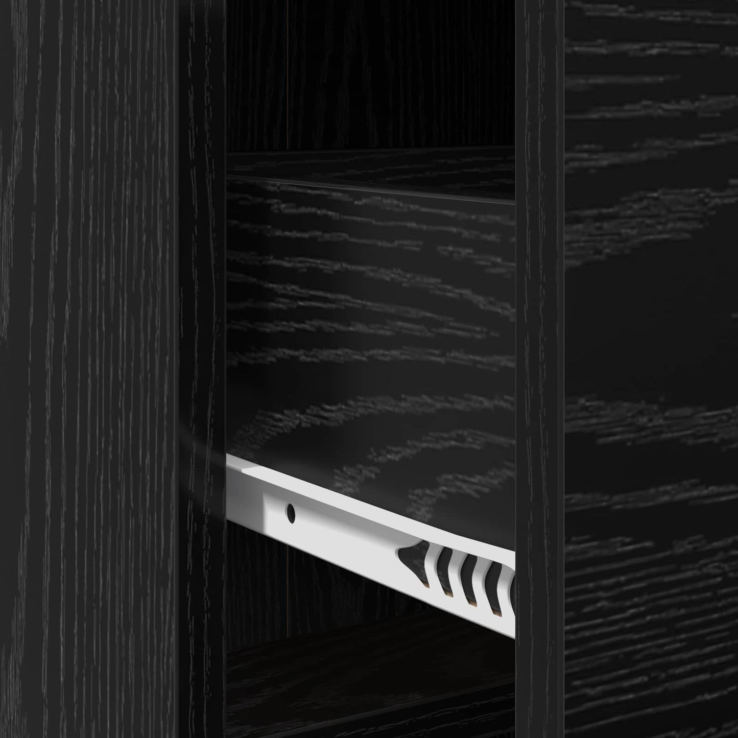 vidaXL Sideboard Black Oak 75 x 33 x 80 cm Engineered Wood