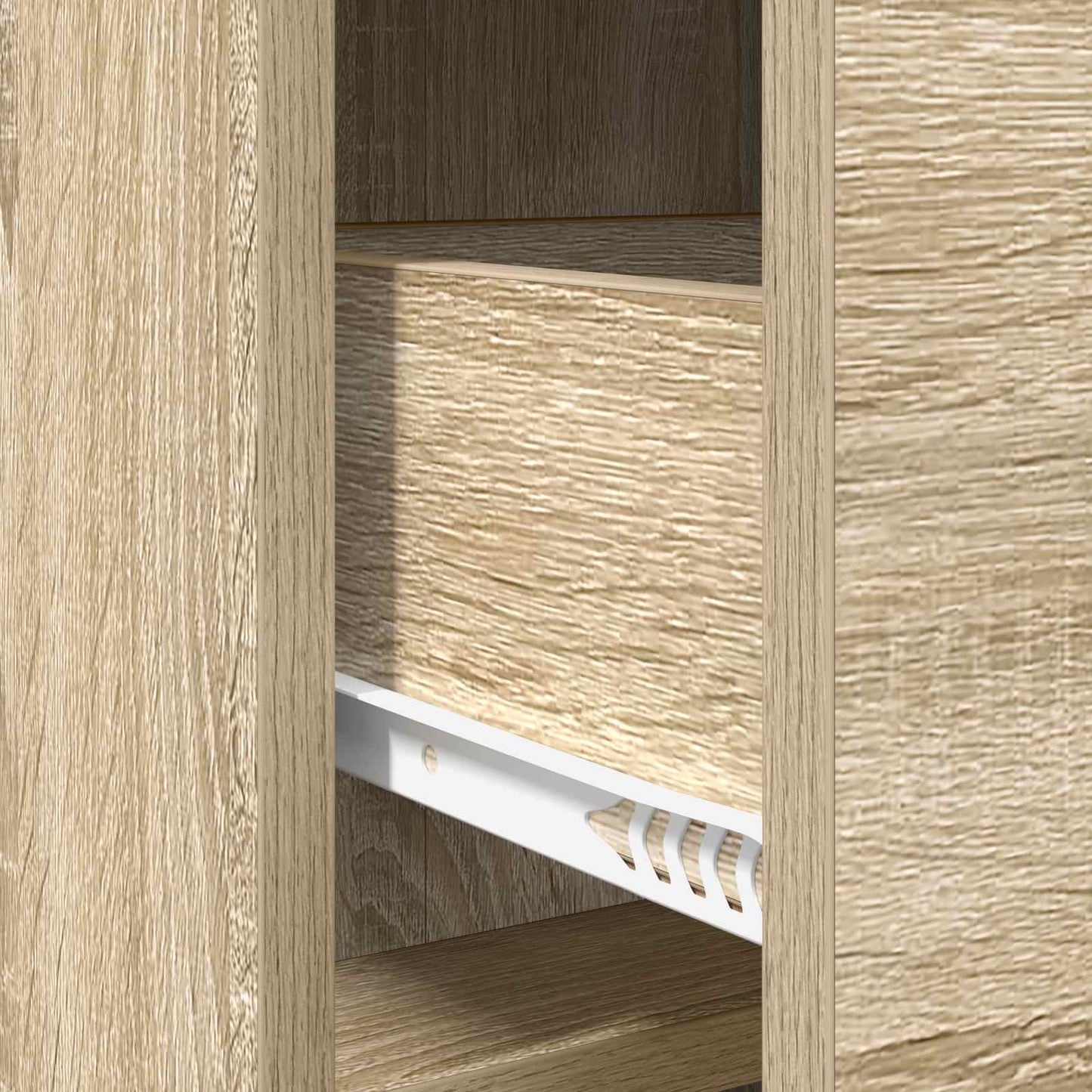 vidaXL Sideboard Sonoma Oak 75 x 33 x 80 cm Engineered Wood