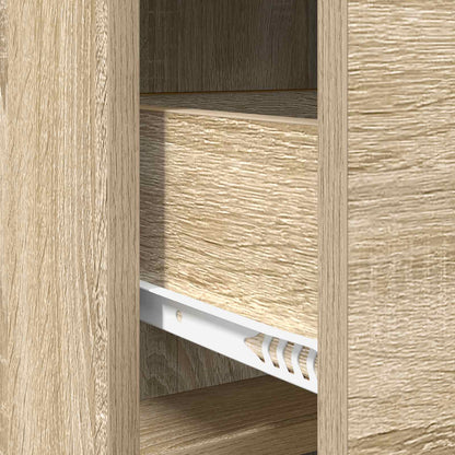 vidaXL Sideboard Sonoma Oak 75 x 33 x 80 cm Engineered Wood