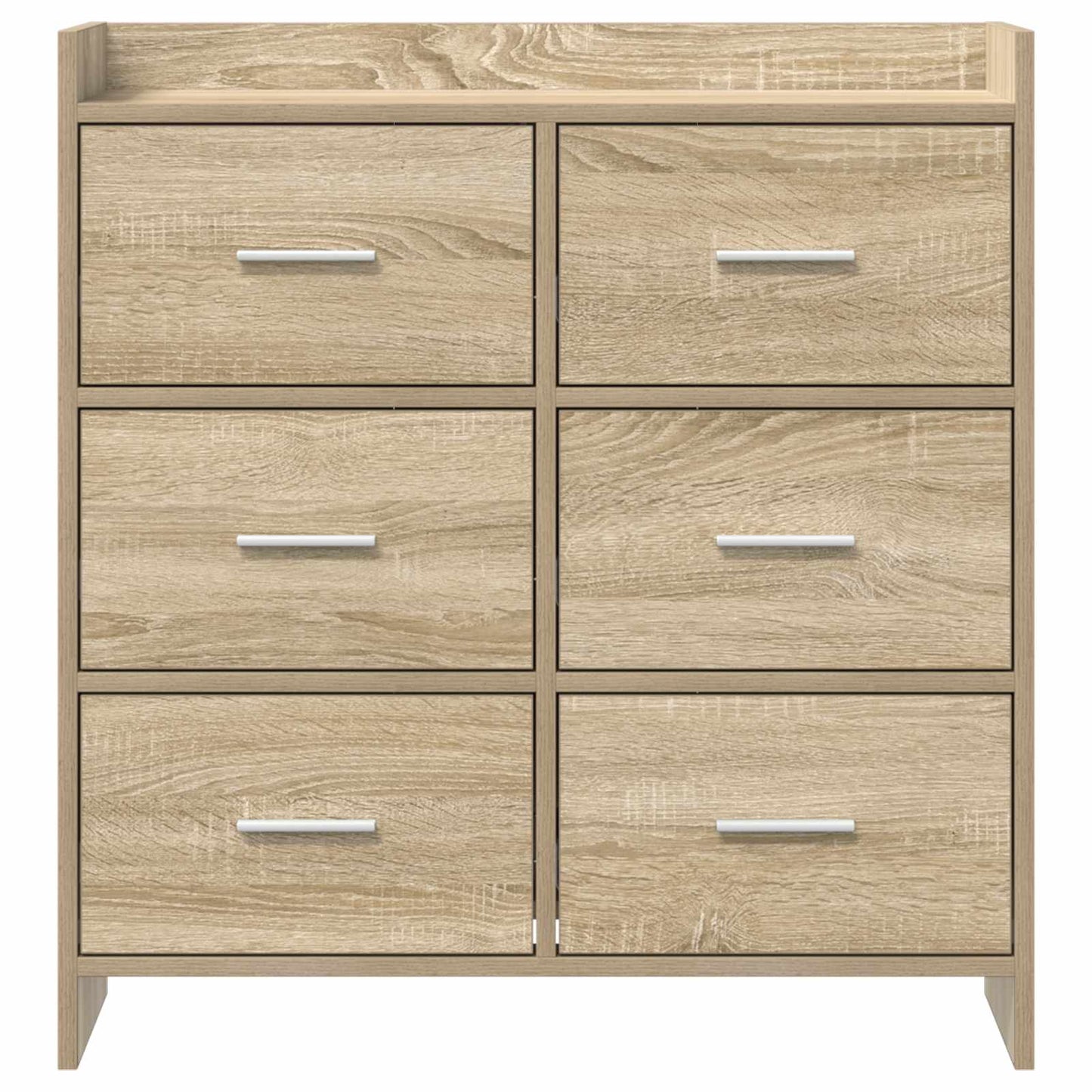 vidaXL Sideboard Sonoma Oak 75 x 33 x 80 cm Engineered Wood