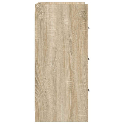 vidaXL Sideboard Sonoma Oak 75 x 33 x 80 cm Engineered Wood