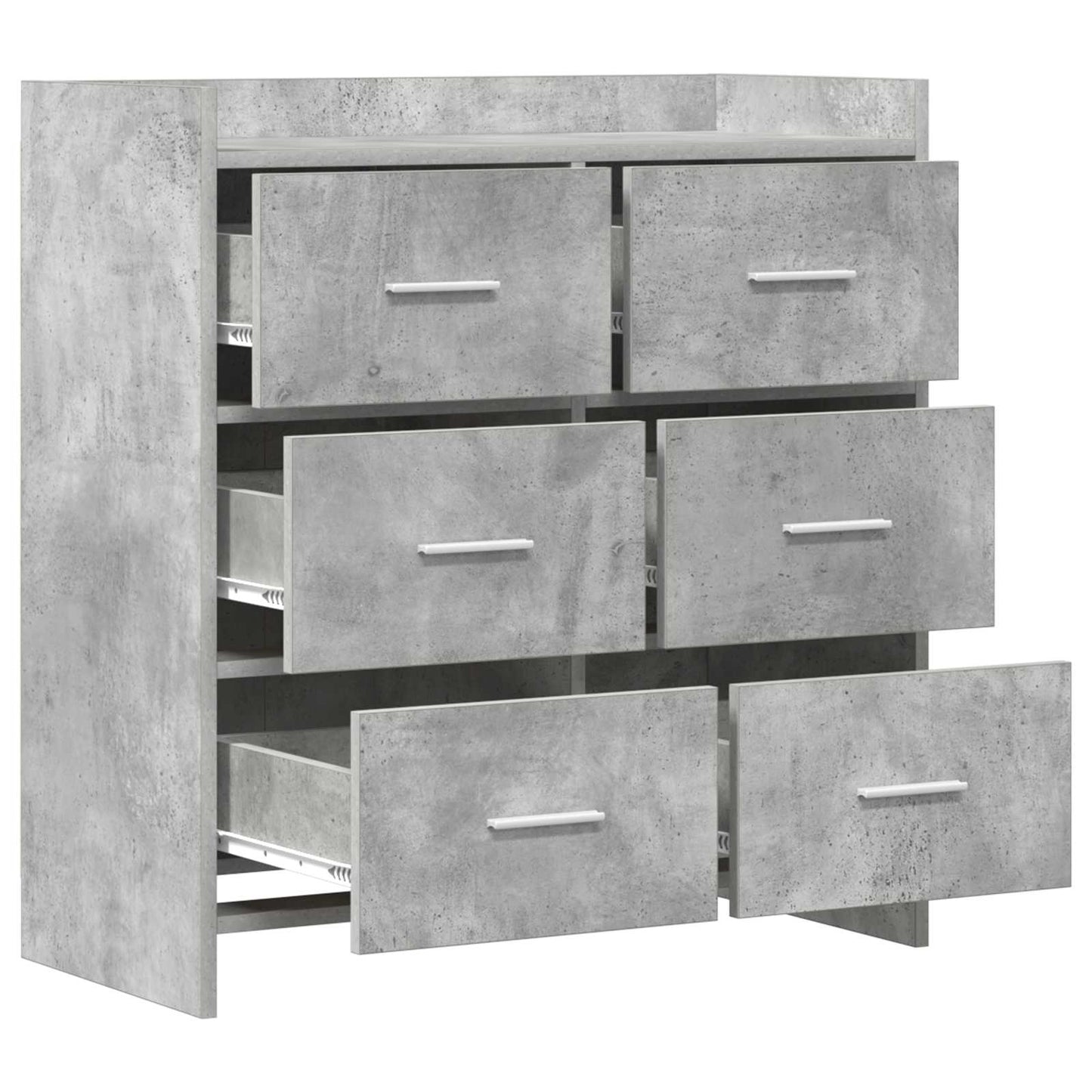 vidaXL Sideboard Concrete Grey 75 x 33 x 80 cm Engineered Wood