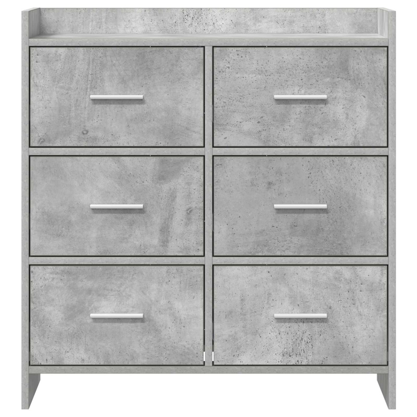 vidaXL Sideboard Concrete Grey 75 x 33 x 80 cm Engineered Wood