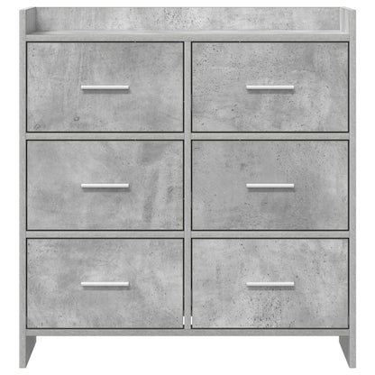vidaXL Sideboard Concrete Grey 75 x 33 x 80 cm Engineered Wood