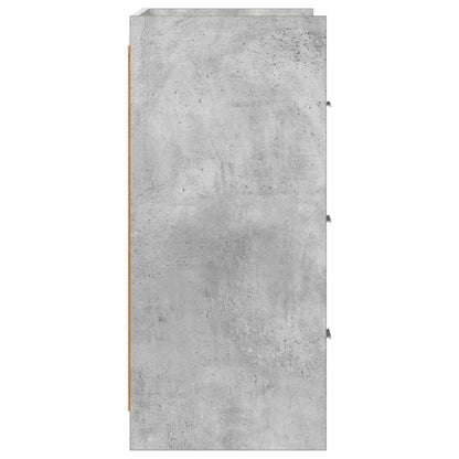 vidaXL Sideboard Concrete Grey 75 x 33 x 80 cm Engineered Wood