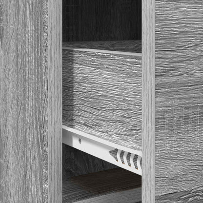 vidaXL Sideboard Grey Sonoma 75 x 33 x 80 cm Engineered Wood