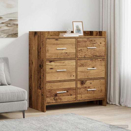 vidaXL Sideboard Old Wood 75 x 33 x 80 cm Engineered Wood