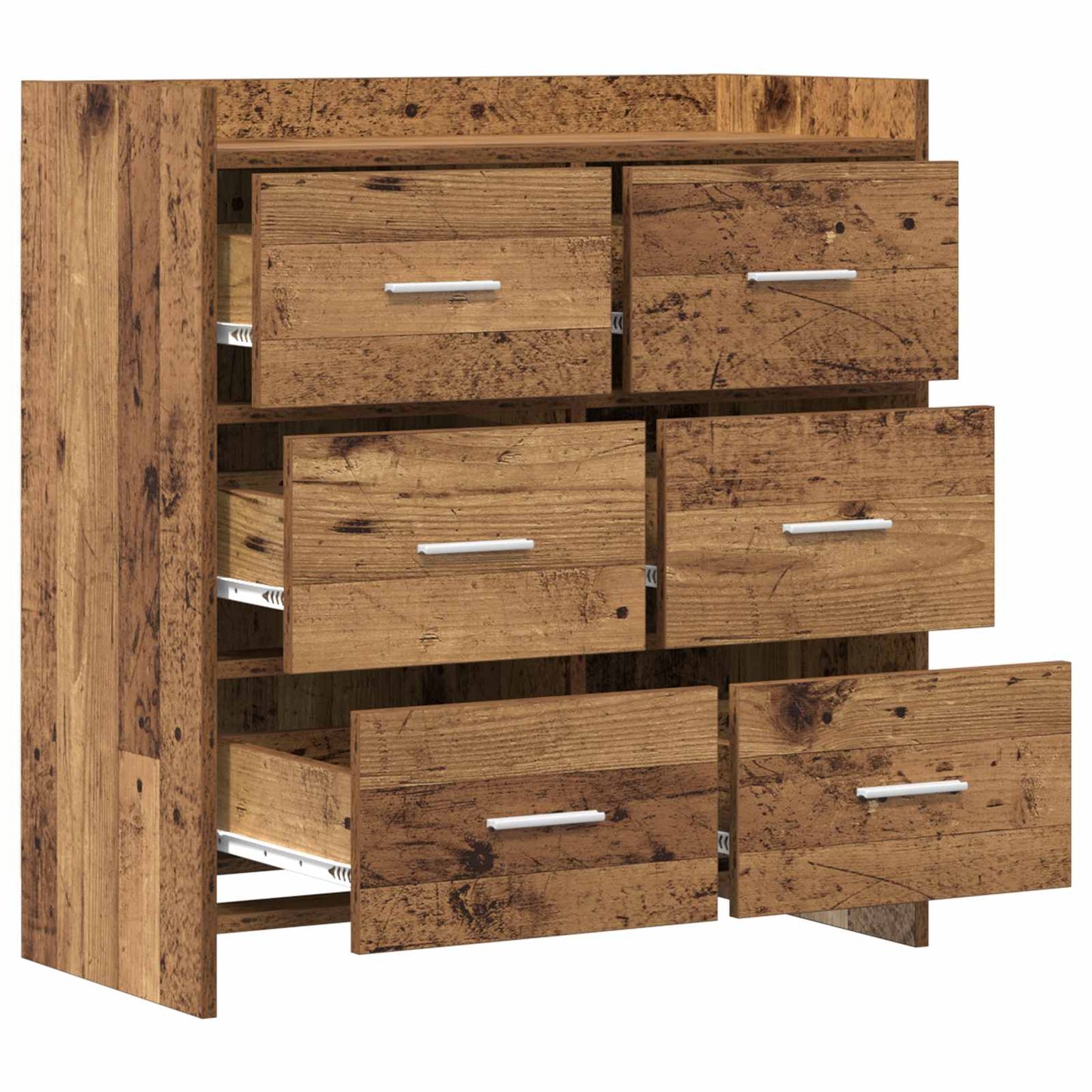 vidaXL Sideboard Old Wood 75 x 33 x 80 cm Engineered Wood