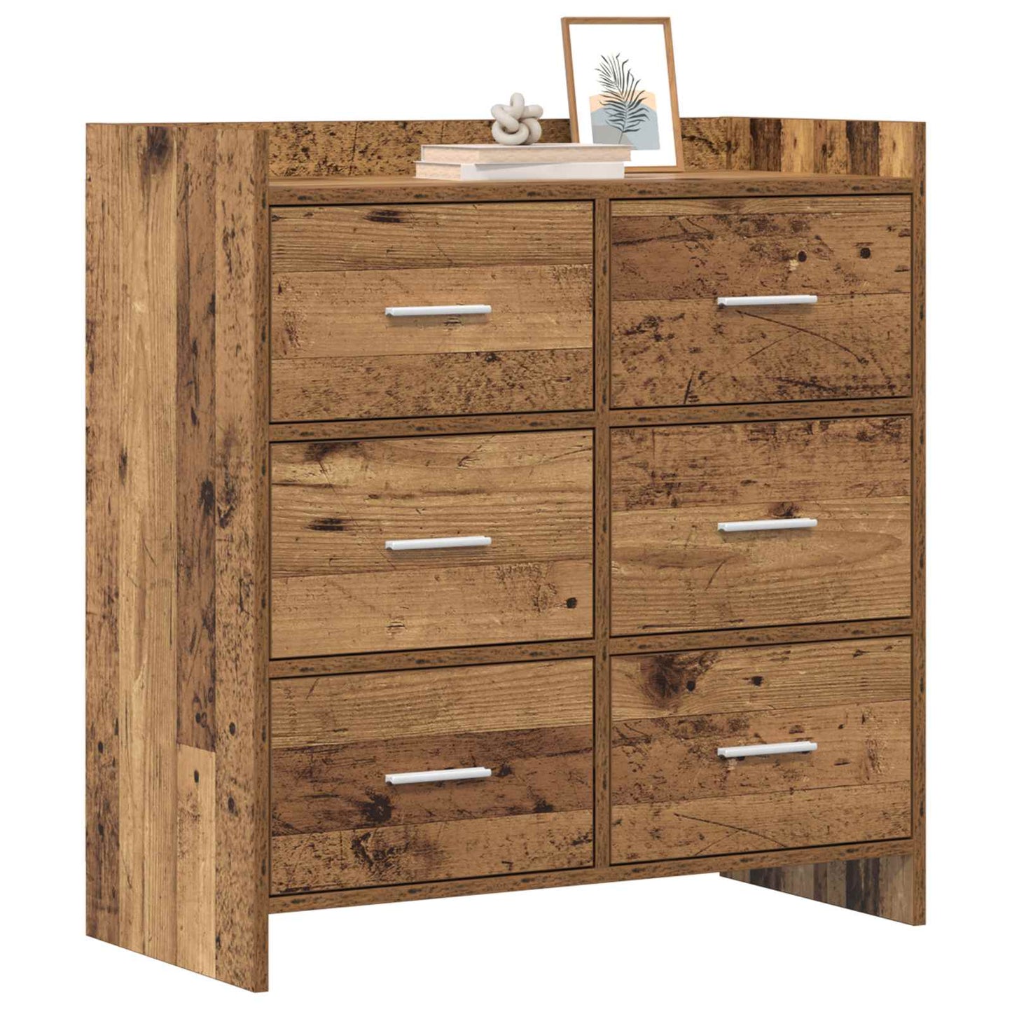 vidaXL Sideboard Old Wood 75 x 33 x 80 cm Engineered Wood
