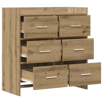 vidaXL Sideboard Artisan Oak 75 x 33 x 80 cm Engineered Wood