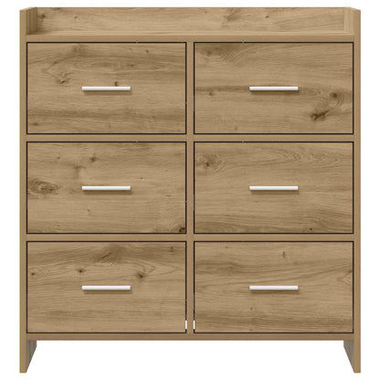 vidaXL Sideboard Artisan Oak 75 x 33 x 80 cm Engineered Wood