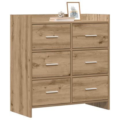 vidaXL Sideboard Artisan Oak 75 x 33 x 80 cm Engineered Wood