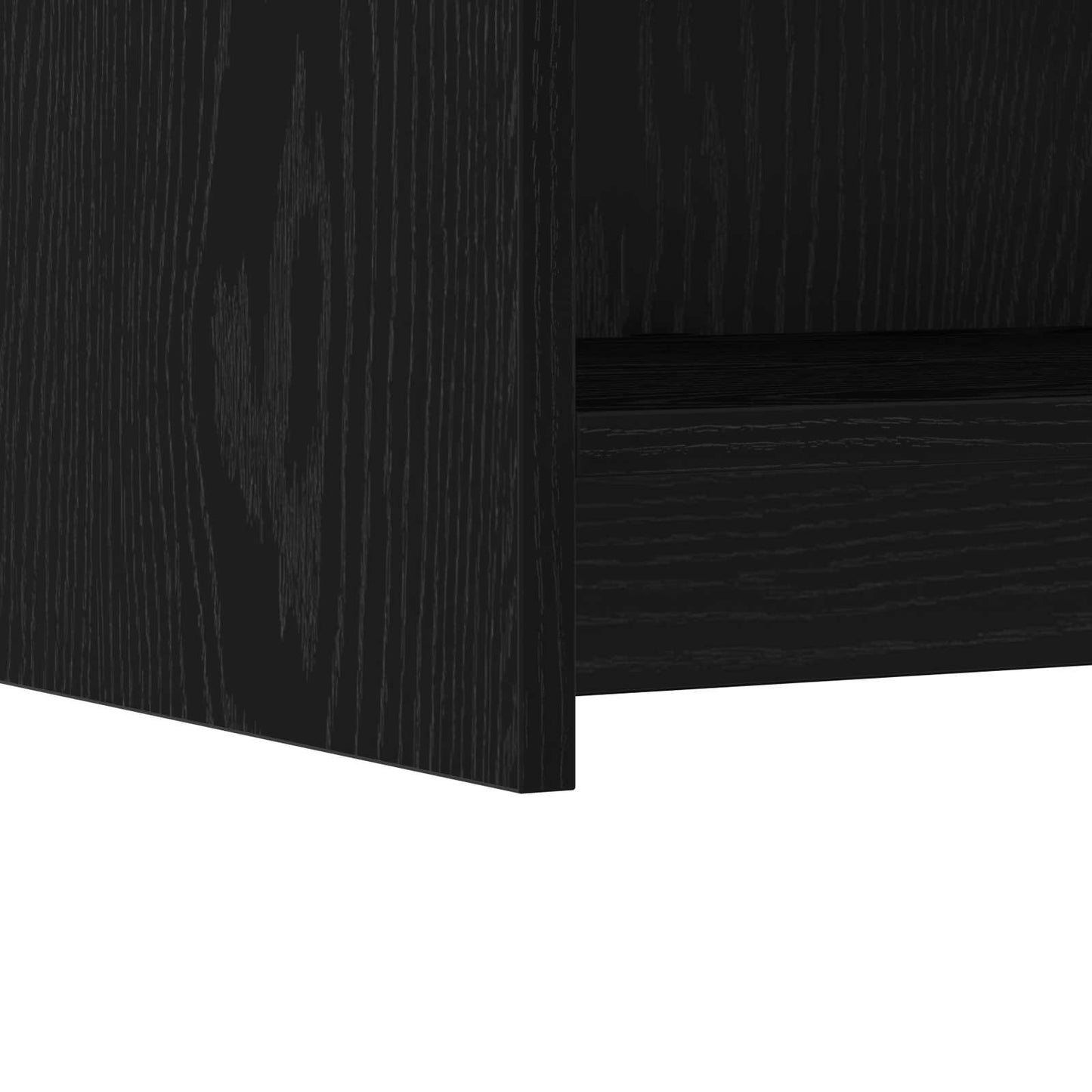 vidaXL Sideboard Black Oak 75 x 36 x 80 cm Engineered Wood