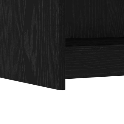vidaXL Sideboard Black Oak 75 x 36 x 80 cm Engineered Wood