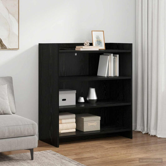 vidaXL Sideboard Black Oak 75 x 36 x 80 cm Engineered Wood