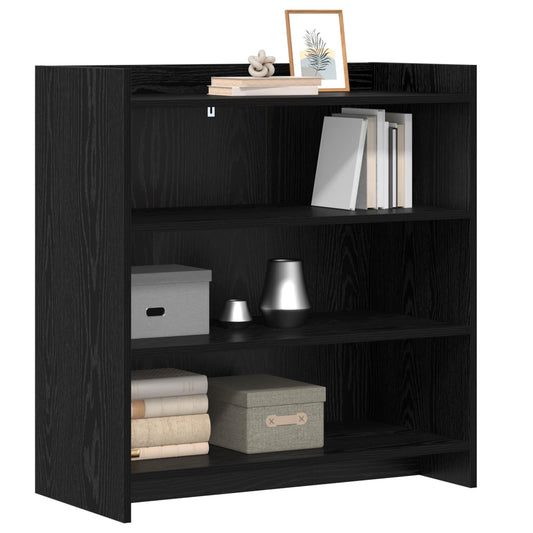 vidaXL Sideboard Black Oak 75 x 36 x 80 cm Engineered Wood