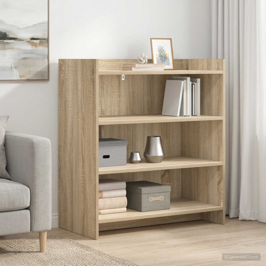 vidaXL Sideboard Sonoma Oak 75 x 36 x 80 cm Engineered Wood