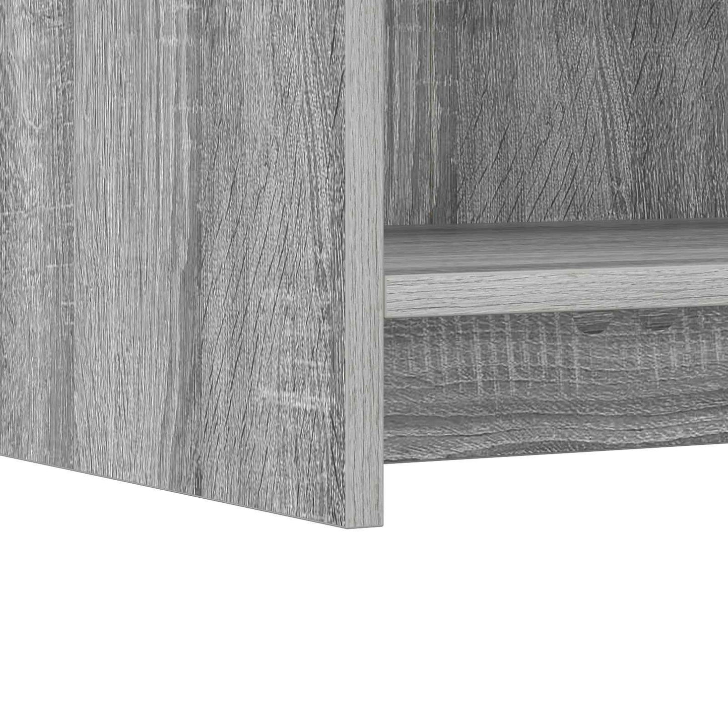 vidaXL Sideboard Grey Sonoma 75 x 36 x 80 cm Engineered Wood