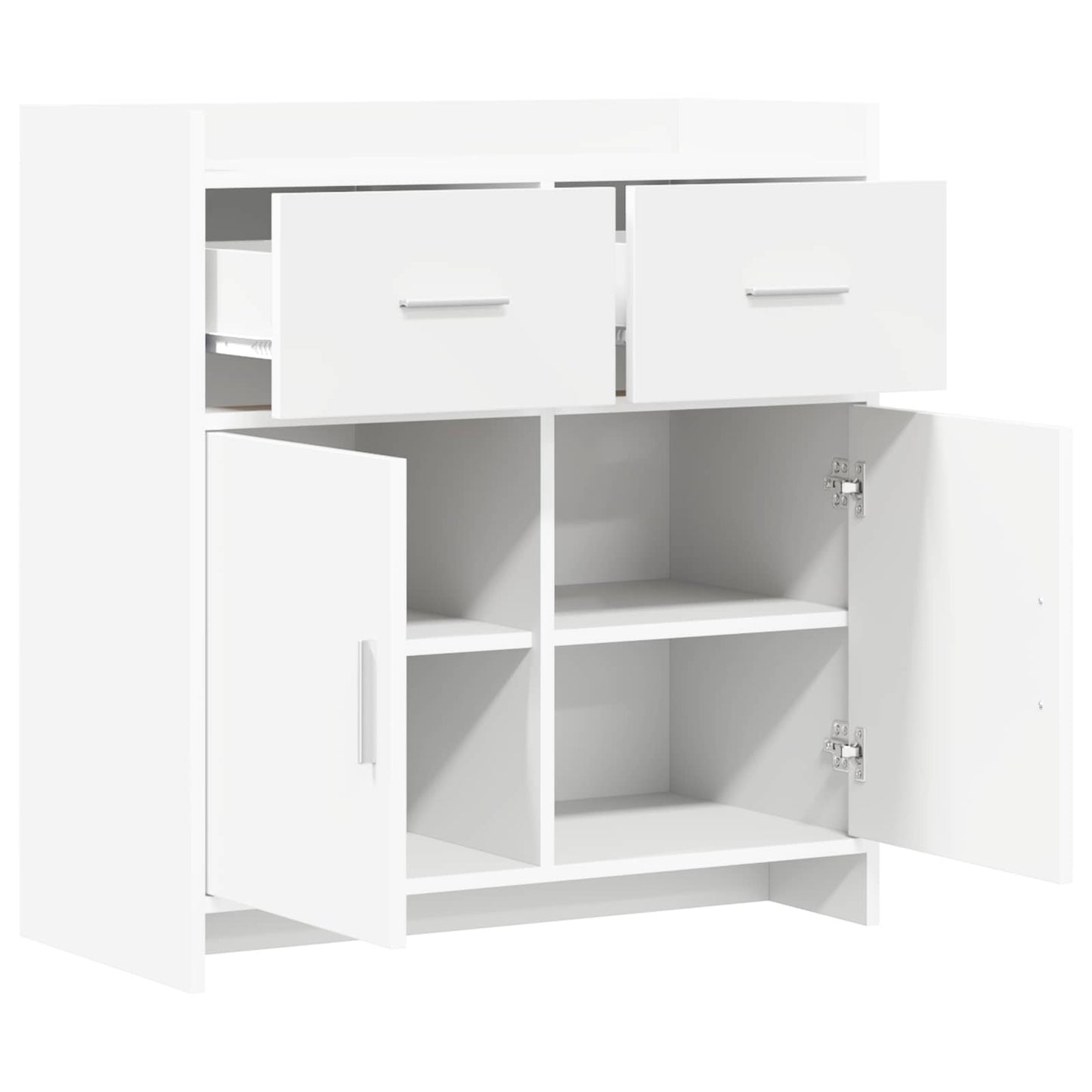 vidaXL Sideboard White 75 x 36 x 80 cm Engineered Wood