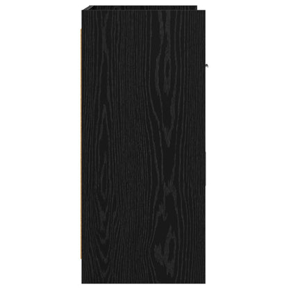vidaXL Sideboard Black Oak 75 x 36 x 80 cm Engineered Wood